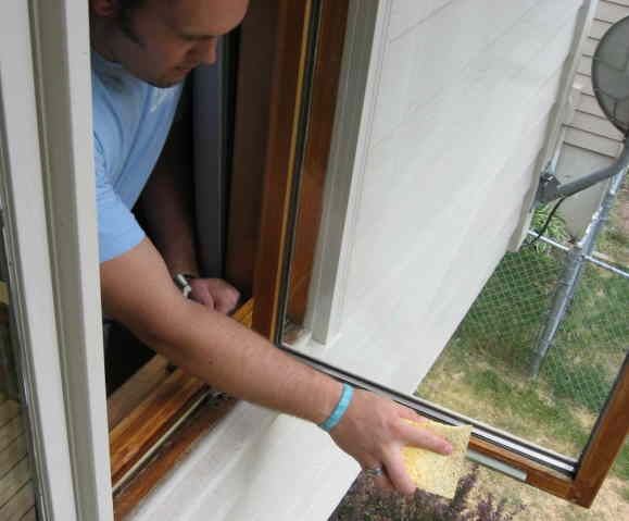 Step 8: Wipe Down Sills